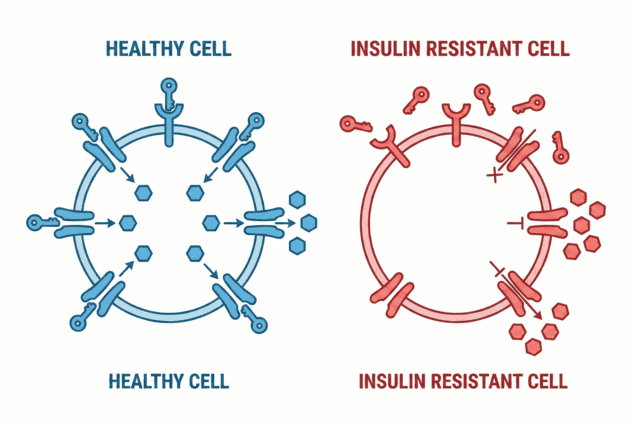 Механизм инсулинорезистентности: инсулин и клетка