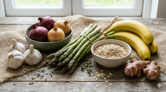 Ферментированные продукты: кефир, йогурт, квашеная капуста, кимчи, комбуча